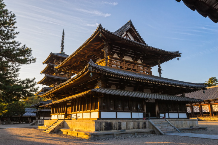 Japanese Architecture Horyu Temple (Hōryū-ji)