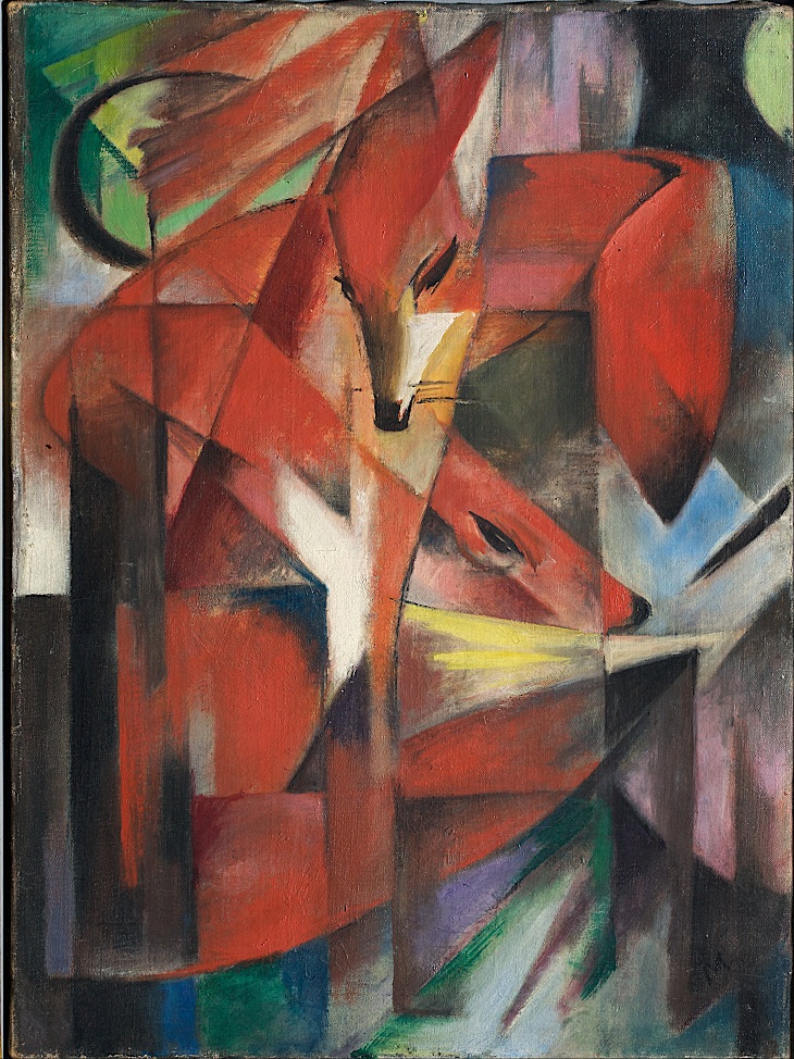 Animal Paintings by Franz Marc, Foxes 