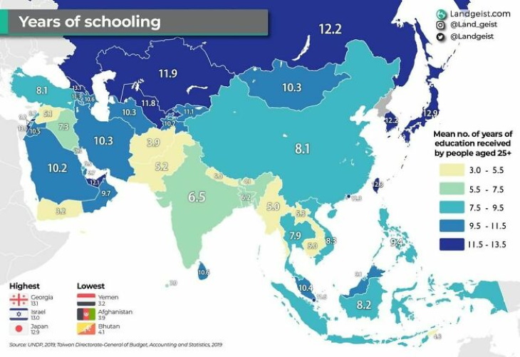 Fun Maps Education across Asia