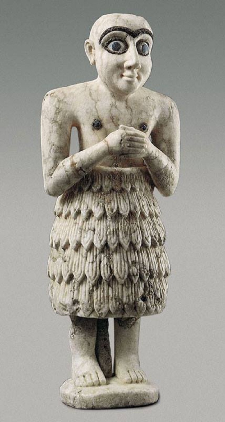 Ancient clothing,  Votive Statue of Eannatum