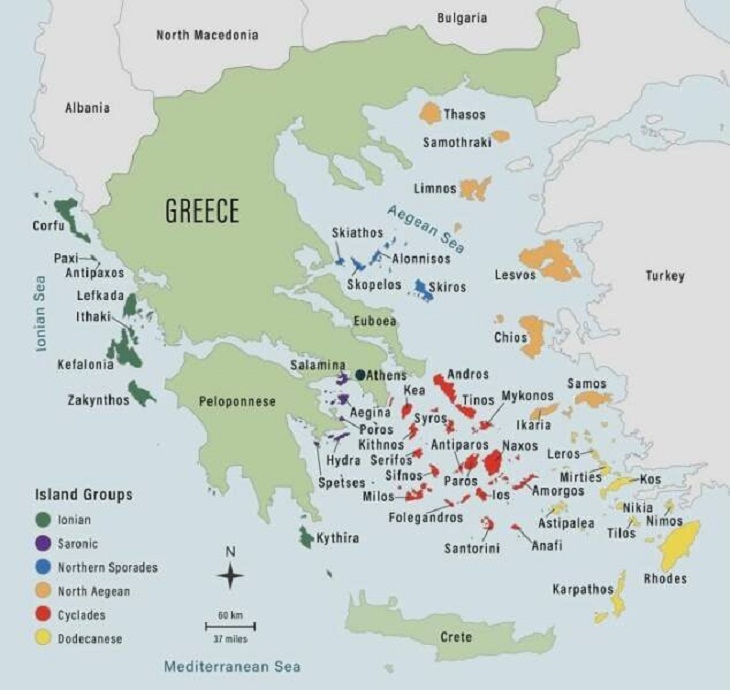 Interesting Maps, Greek island chains