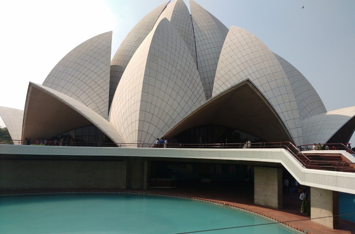 South Asian Architecture Lotus Temple in New Delhi, India