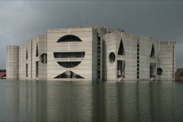 South Asian Architecture National Parliament House in Dhaka, Bangladesh