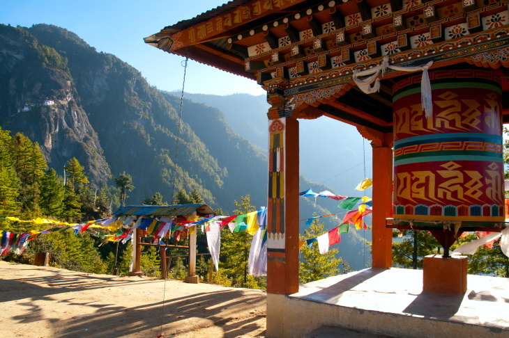 South Asian Architecture Tiger’s Nest in Paro Valley, Bhutan