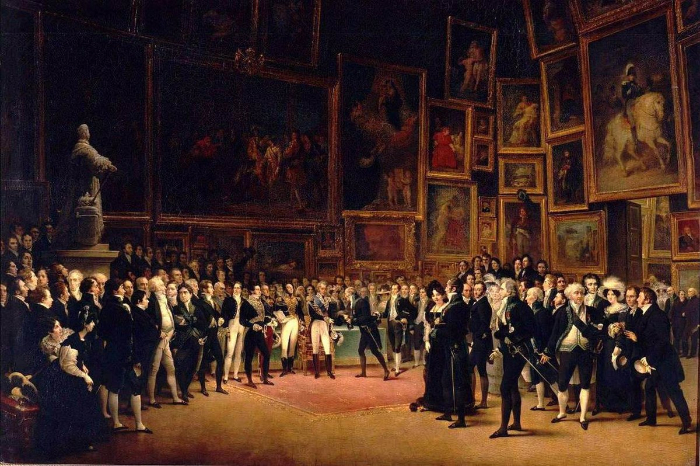 Charles X Distributing Awards to the Artists at the Close of the Salon of 1824, by François-Joseph Heim