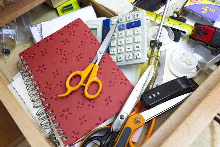 Bad Housekeeping Habits junk drawer