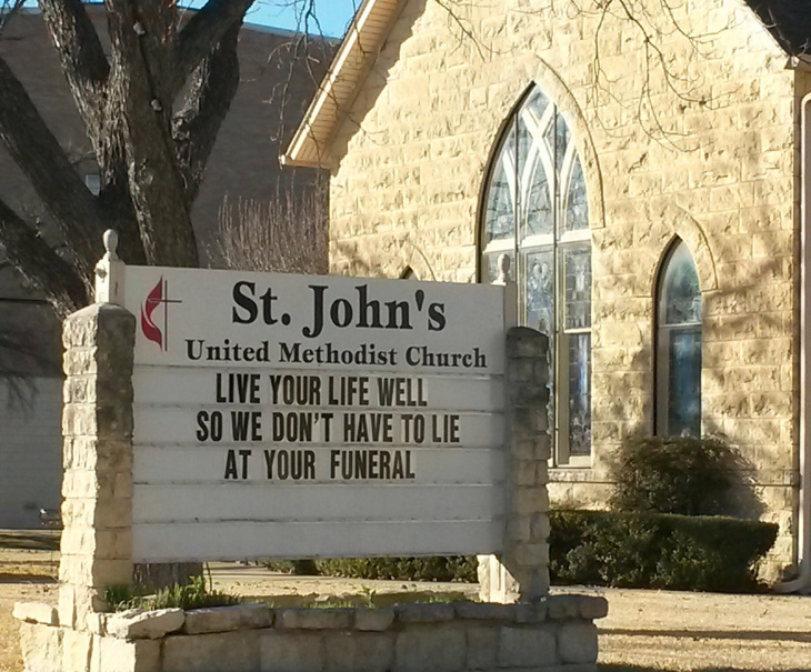 Funny Church Signs Isn't lying a sin?
