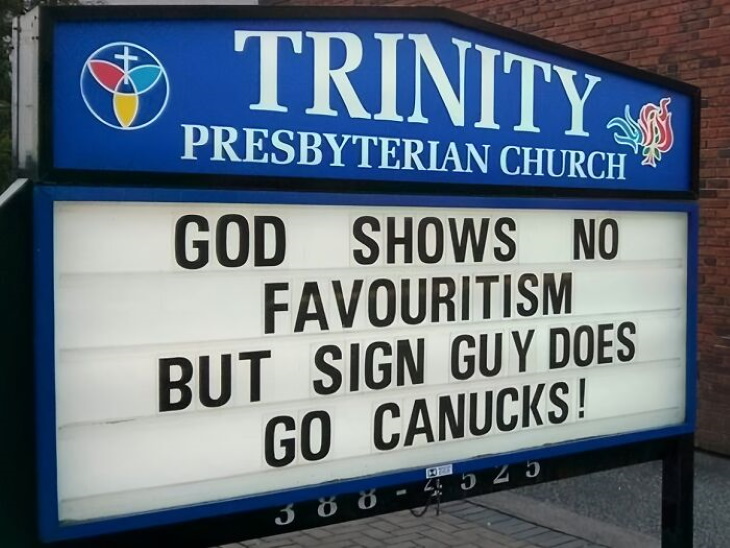 Funny Church Signs sign guy