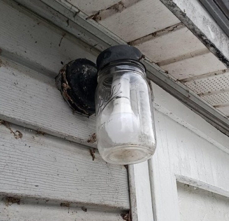 Lazy Fixes mason jar lamp