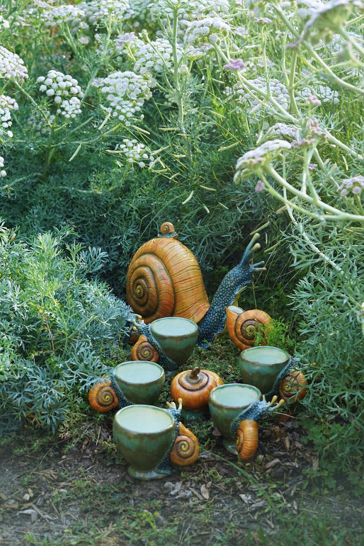 Nature-Themed Handmade Ceramics, snail teapot 