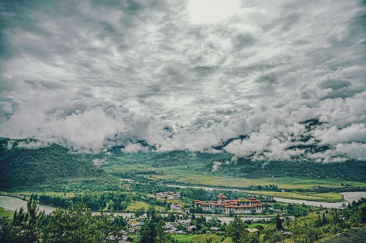Beauty of Bhutan, cloud formation