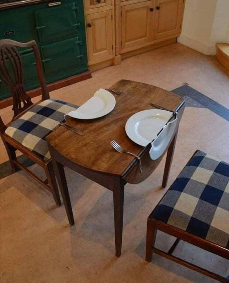 WEIRDEST Art Objects, Folding dinner table