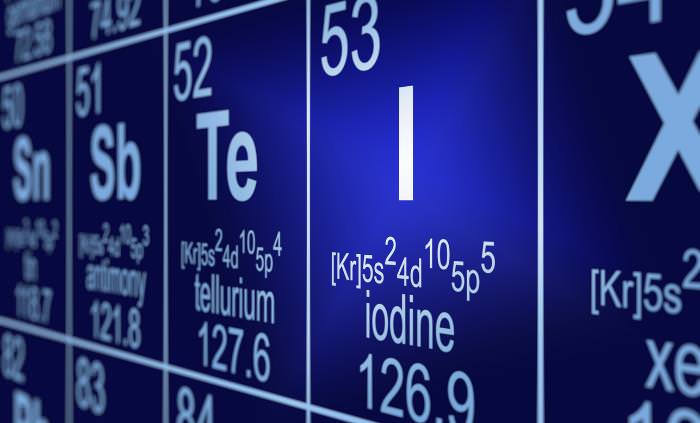 iodine, on the periodic table