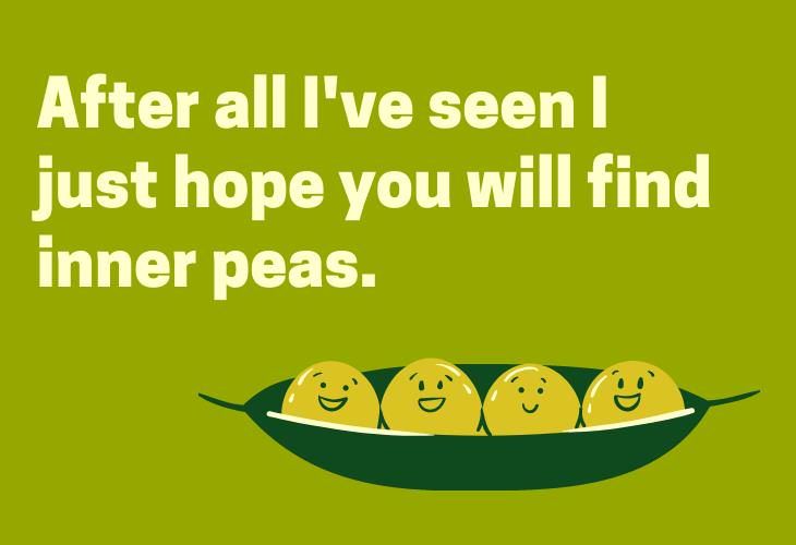 Food Puns and Jokes, peas