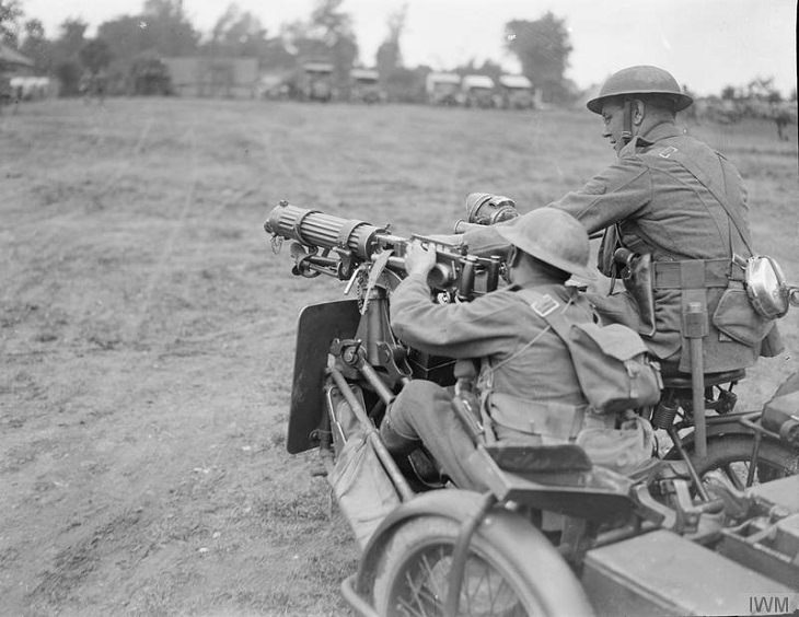 Motorcycles in World War I,  Machine Gun Corps 