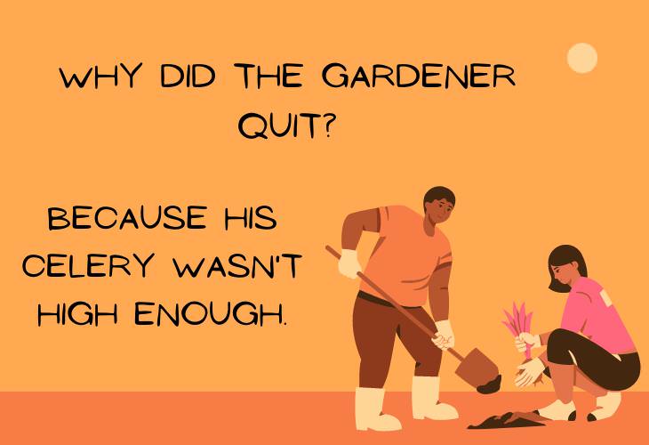 Food Puns and Jokes, gardener