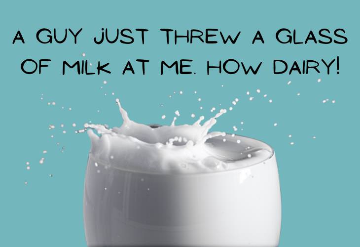 Food Puns and Jokes, milk