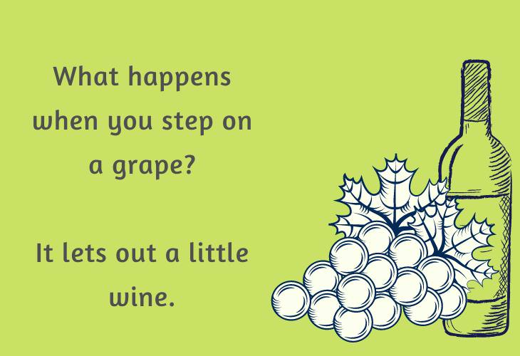 Food Puns and Jokes, grape