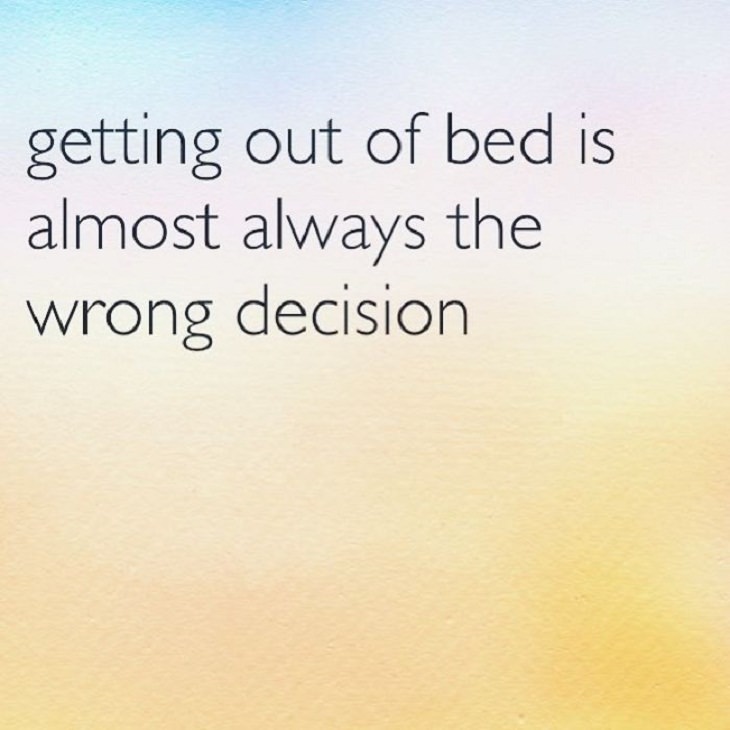 ‘Unispirational’ Quotes, bed