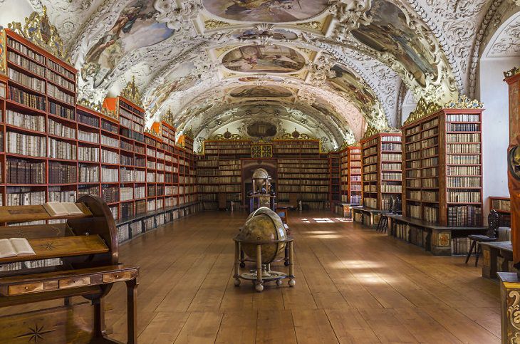 BEAUTIFUL Libraries, Strahov Library, Prague, Czech Republic