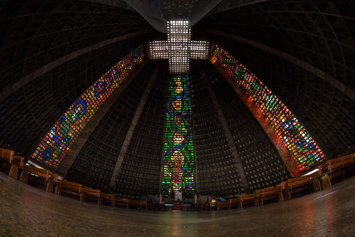 Stained Glass Windows Metropolitan Cathedral of St. Sebastian - Rio de Janeiro, Brazil