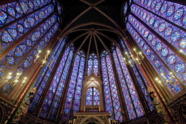 Stained Glass Windows Sainte-Chapelle - Paris, France