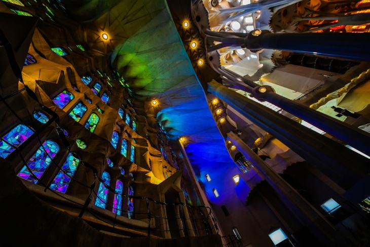 Stained Glass Windows La Sagrada Família - Barcelona, Spain