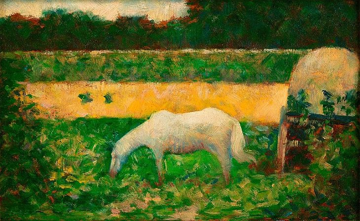 Georges Seurat Paintings, Landscape with Horse