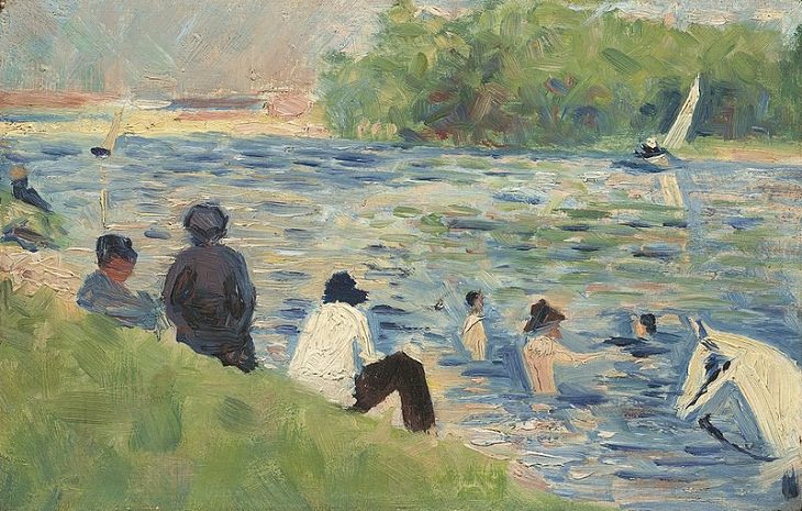 Georges Seurat Paintings, Bathers 