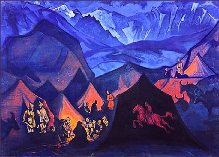 Paintings by Nicholas Roerich, Desert