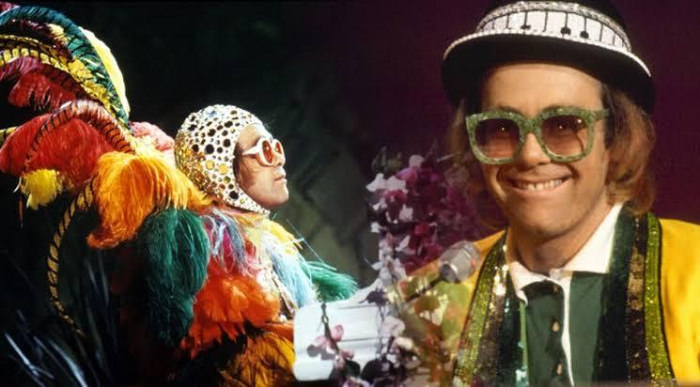 Elton with Playing his song Crocodile Rock on The Muppet Show