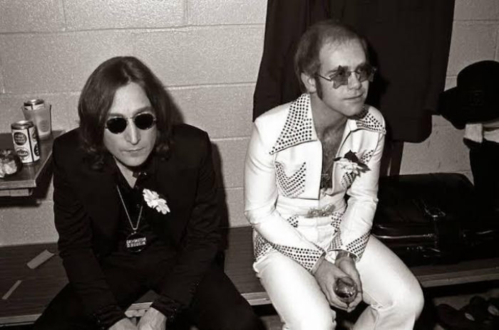 Elton with Sir Elton John and John Lennon