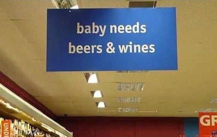Funny Signs baby needs