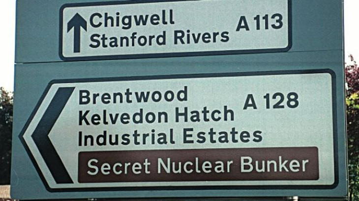 Funny Signs secret nuclear bunker