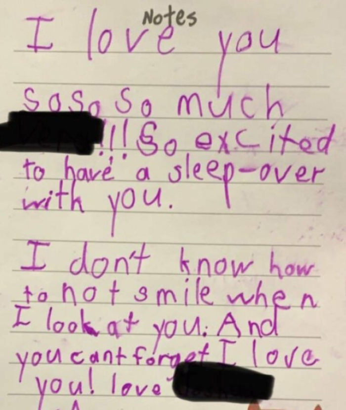 life is good- love note from niece