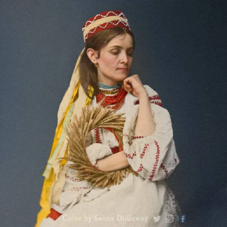 Colorized Photos From History, A Ukrainian Bride