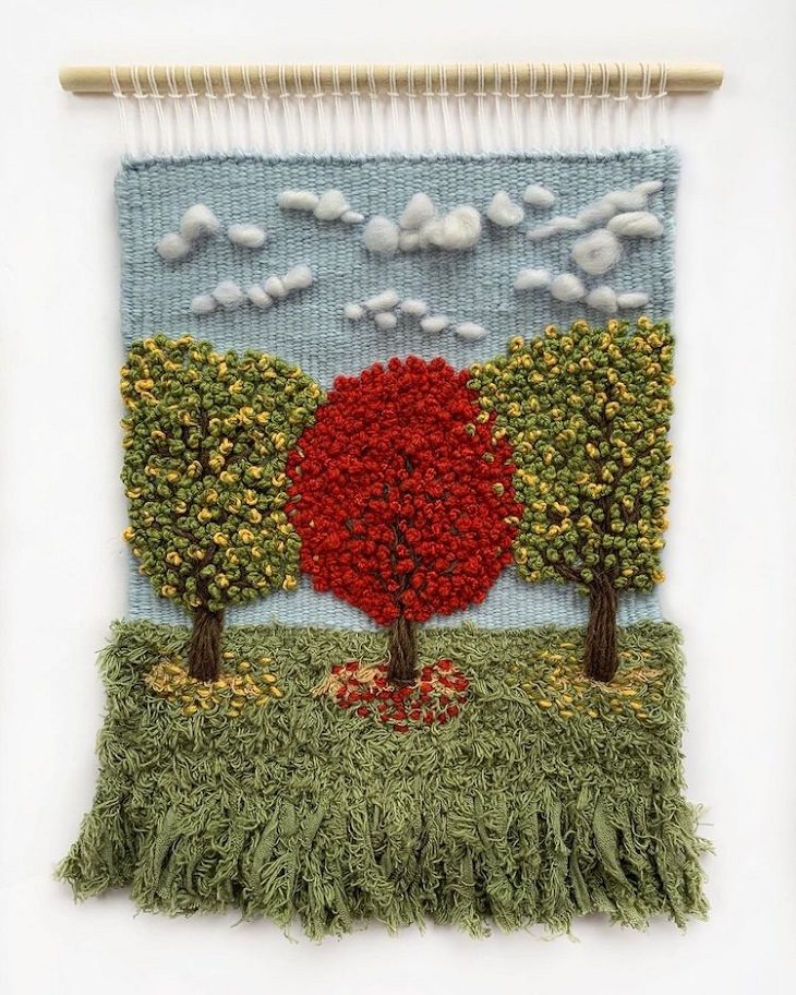 Gorgeous Handwoven Textiles,  trees