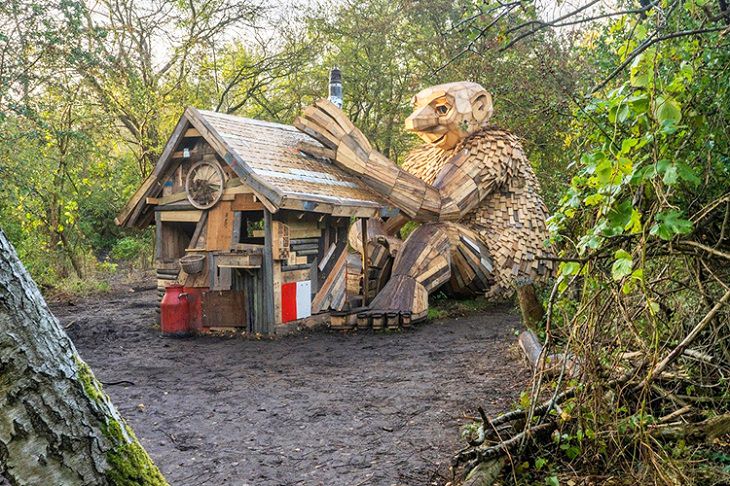 Wooden Trolls, house