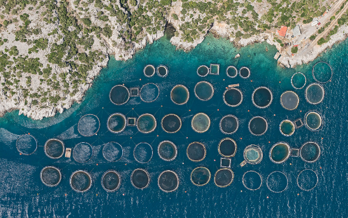 Aerials by Bernhard Lang - Fish farms in Greece