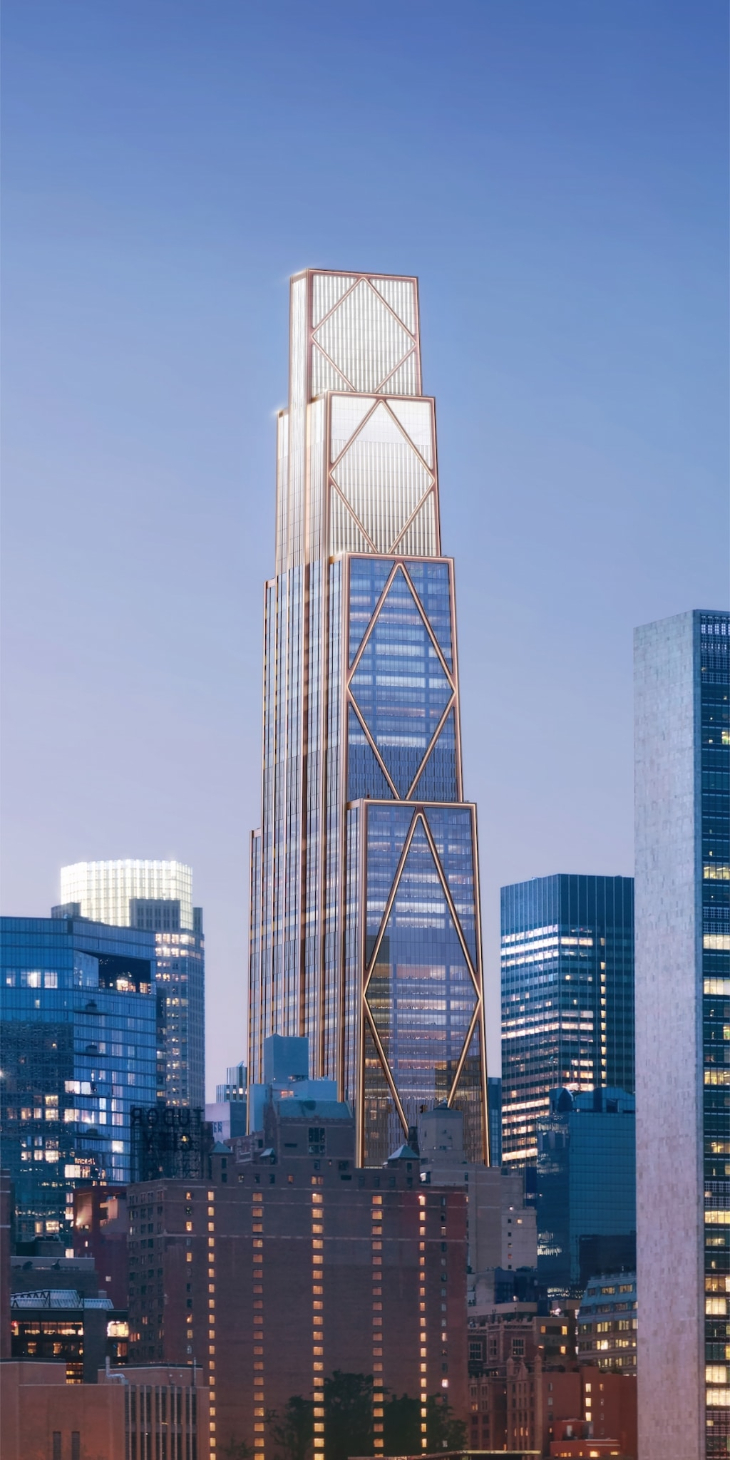 270 Park Avenue Simulation - The tower's outer facade
