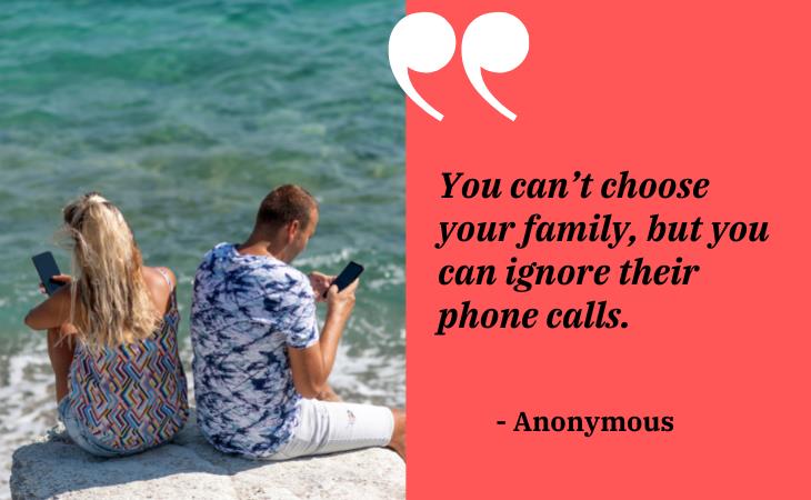 Funny Family Quotes, phone