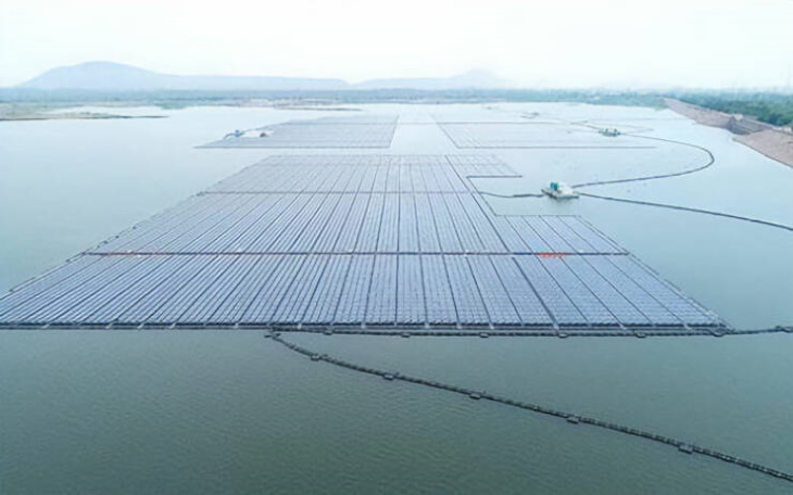 Stunning Bridges & Roads "Floating Solar Power Plant In Ramagundam, India"