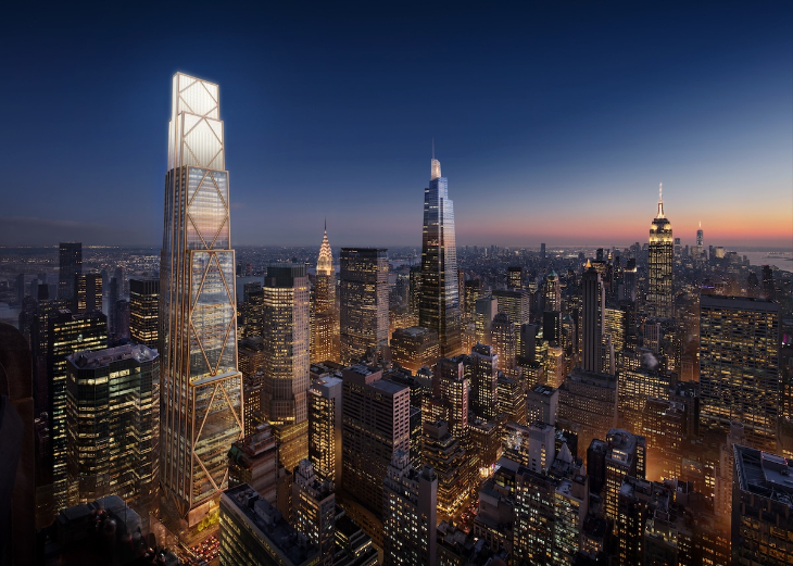 270 Park Avenue Simulation - How the building will integrate into the New York skyline