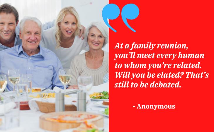 Funny Family Quotes, reunion