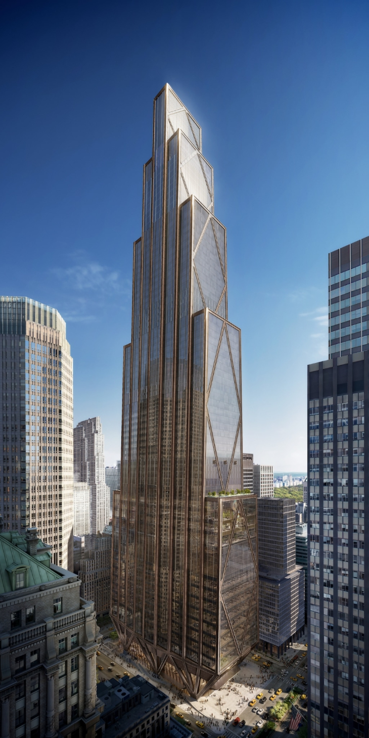 270 Park Avenue Simulation - The tower's outer facade