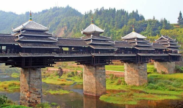 Stunning Bridges & Roads Chengyang Yongji Bridge In Liuzhou City, China