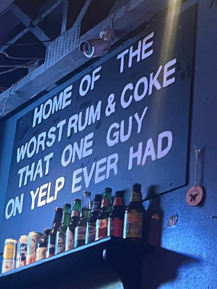Funny Signs, bar
