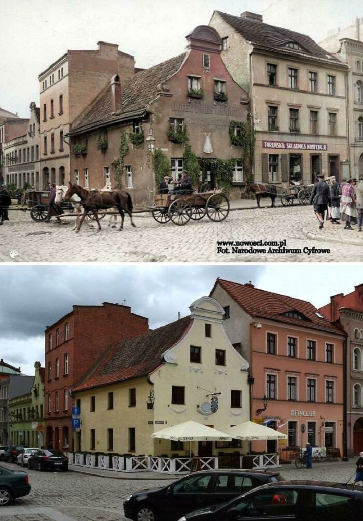 Fotos de antes y después, Polonia 