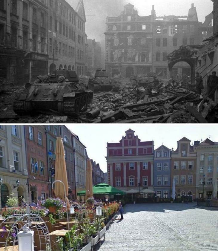 Fotos de antes y después, Polonia