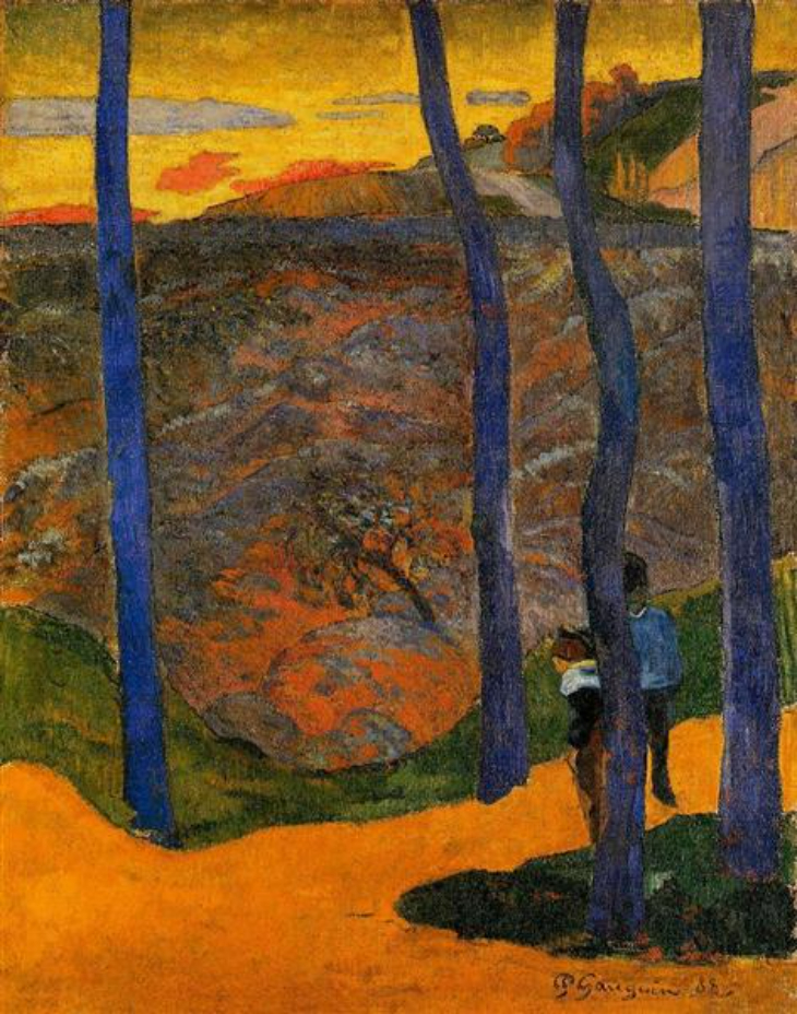 Paul Gauguin - 8. Blue trees. Your turn will come, my beauty!, 1888